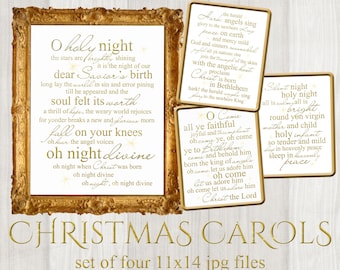 Carol tune lyrics Etsy graphic regarding Christmas Carol Lyrics Printable Booklet called Carol tune lyrics Etsy